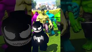 GTA V: Angry Hulk Attack On Venom God Son 😂 | #shorts #gta5