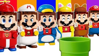 What if LEGO mario goes in Super Mario Games ?