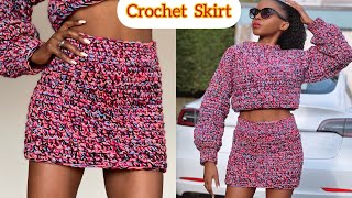 Easy and Fast Crochet - Tweed Skirt In Under 3 Hours (All Sizes)