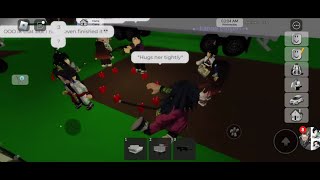 Demon Slayer characters having fun moments in #brookhaven #roblox #kny #kimetsunoyaiba #mobile