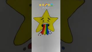 Creativeart idea⭐➕🌈➕🤮#creativeartmix #easyartidea #creativeartwork #creativeart #shorts #satisfying