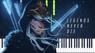 League of Legends - Legends Never die (ft. Against The Current) | Synthesia Piano Cover