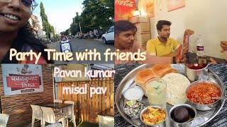 Friends day out maza agaya pavan kumar misal pav khane ko gaye scooty ride  🤩🥰