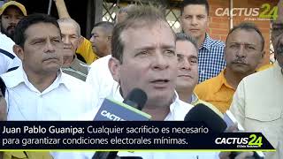 Juan Pablo Guanipa: Cualquier sacrificio es necesario para garantizar condiciones electorales