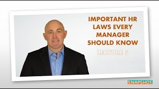 Basic HR laws - Lecture 5