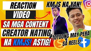 REACTION VIDEO SA MGA CONTENT CREATORS NATING NA KMJS! TOTOONG MAY PERA SA REELS! | Sarah Jane Semic