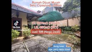 RUMAH DIJUAL HITUNG TANAH (5M NEGO DEAL) JAKARTA.