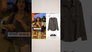 Janhavi Kapoor wearing H&M shirt & linen pants #shorts