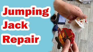 Jumping Jack repair | Wooden toy repair | Santa Jumping Jack