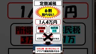 【定額減税】手取りアップ！ここが重要！　#減税　#所得税 　#住民税 　　#資産形成