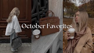 October Favorites 🤎🍂 New clothes, favorite bags, reviewing iPhone 15 Pro Max,  jewelry & more