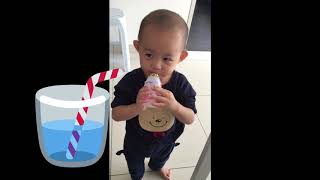 Vitagen | Satisfying Drinking Vitagen Baby said "Aaah!" | Little Toddler Enjoying Every Sip