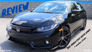 2021 HONDA CIVIC HATCH SPORT REVIEW -- THE MOST SPORTY LOOKING ECONOMY CAR !