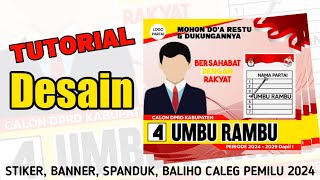 Desain Stiker, Baliho, Banner, Spanduk Caleg di Pemilu 2024 Menggunakan Pixellab #pixellabtutorial