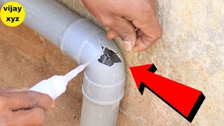 I DIDN'T KNOW HOW TO FIX LEAKED PVC PIPE IN HOME