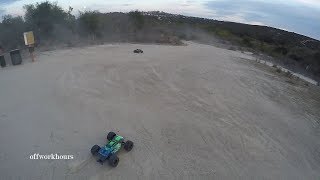 E-Revo 2.0 vs 8S X-Maxx Dirt Course Races (Part 3 of 3)