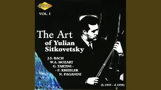 Violin Sonata No. 26 in B-Flat Major, K. 378: II. Andantino sostenuto e cantabile