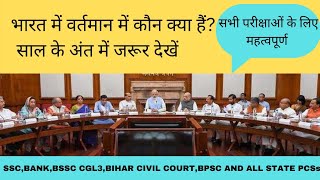 वर्तमान में कौन क्या?Important Topic For all exams #sscgd #bssccgl3 #biharcivilcourt #iqplusacademy