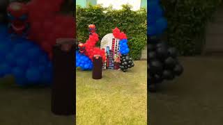 Spiderman Theme#Beautiful color combo#Boys Decor#At outdoor @diycelebrations3515