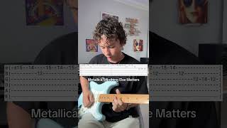 How to play the Metallica - Nothing Else Matters guitar solo (guitar tabs) #metallica #guitartabs