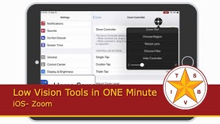 Low Vision Tools in ONE Minute: iOS- Zoom