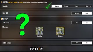 Free Fire Display Setting