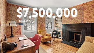 Inside a $7.5M West Village, NYC Townhouse | 8 Rooms, 3 Beds, 2.5 Baths, Greenhouse & Wine Cellar