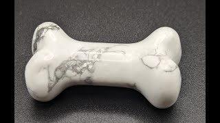 Howlite Dog Bone