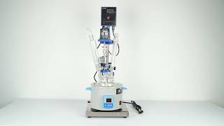 2L Single glass reactor with heating mantle