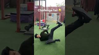 First Challenge Fail😂☹️ #funny #challenge #gym #shorts