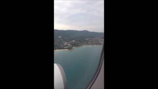 Landing on the island of Koh Samui.