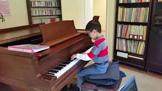 Parker Wolf (age 7) - J. S. Bach, Prelude in E BWV 937