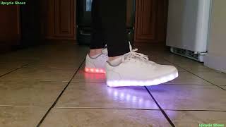 Upcycle Shoes: Grace shuffle stepping in LED light Up Sneakers