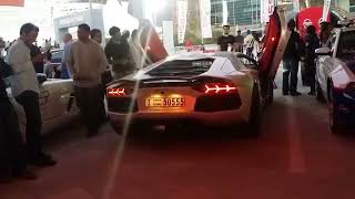 Flame thrower Supercar | Lamborghini Aventador #shorts #supercars #flames #dubailife