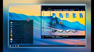 Windows 10 ultimate full glass blue theme