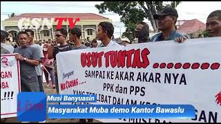 Masyarakat Muba Demo Kantor Bawaslu