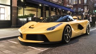 Yellow Ferrari LaFerrari in London ( Giallo Triplo Strato )