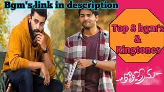 Top 8 bgm's and ringtones of tholi prema movie | tholi prema movie bgms and ringtones | msboys