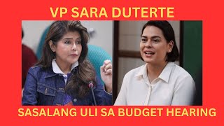 MAY MA CONTEMPT KAYA? OFFICE OF THE VICE PRESIDENT BUDGET DELIVERATION TODAY.