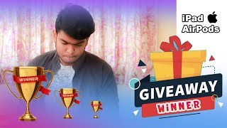 GIVEAWAY Result OF - 100 Videos On YouTube (iPad ; AirPods)