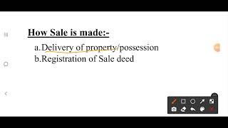 Sale of immovable property (Section 54 of TPA)@makelaweasy8123