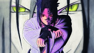 How To Draw Sasuke Uchiha (With Snake Sword And Orochimaru)  From Naruto Shippuden