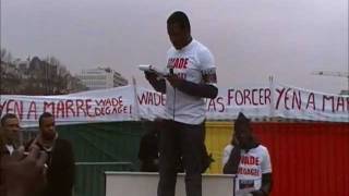 manifestation de la communauté sénégalaise à paris bastille 25/02/2012 part1