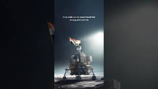 Chandrayaan-3's Daring Moon Landing Adventure #shortvideo #trending #chandrayana3#moon #india #isro