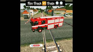 fire Truck 🚘🆚️Train 🚆#bussimulator #bussimulatorindonesia #bussid #ytshorts #viral#shorts #trending