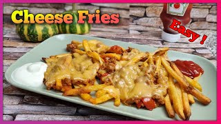 Cheese Fries | Ein SCHNELLES Rezept mit Hackfleisch und Pommes mit KÄSE nachdem Feierabend ⬇️