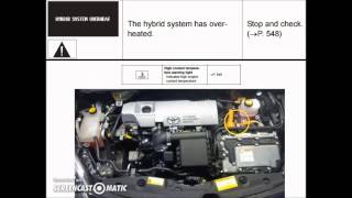 toyota prius temperature indicators cooling system overheating