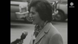 Des femmes s'expriment sur les élections américaines en 1964