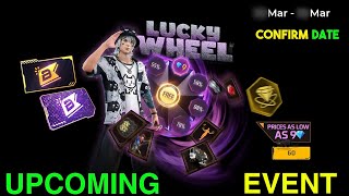 Lucky Wheel Event Free Fire Kab Aayega | Upcoming Events in Free Fire | Tonight Update Free Fire