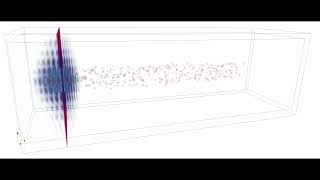 Pulsed Bessel beam through a fused silica block with some microcavities of air